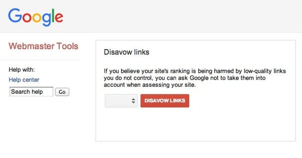 Google disavow tool